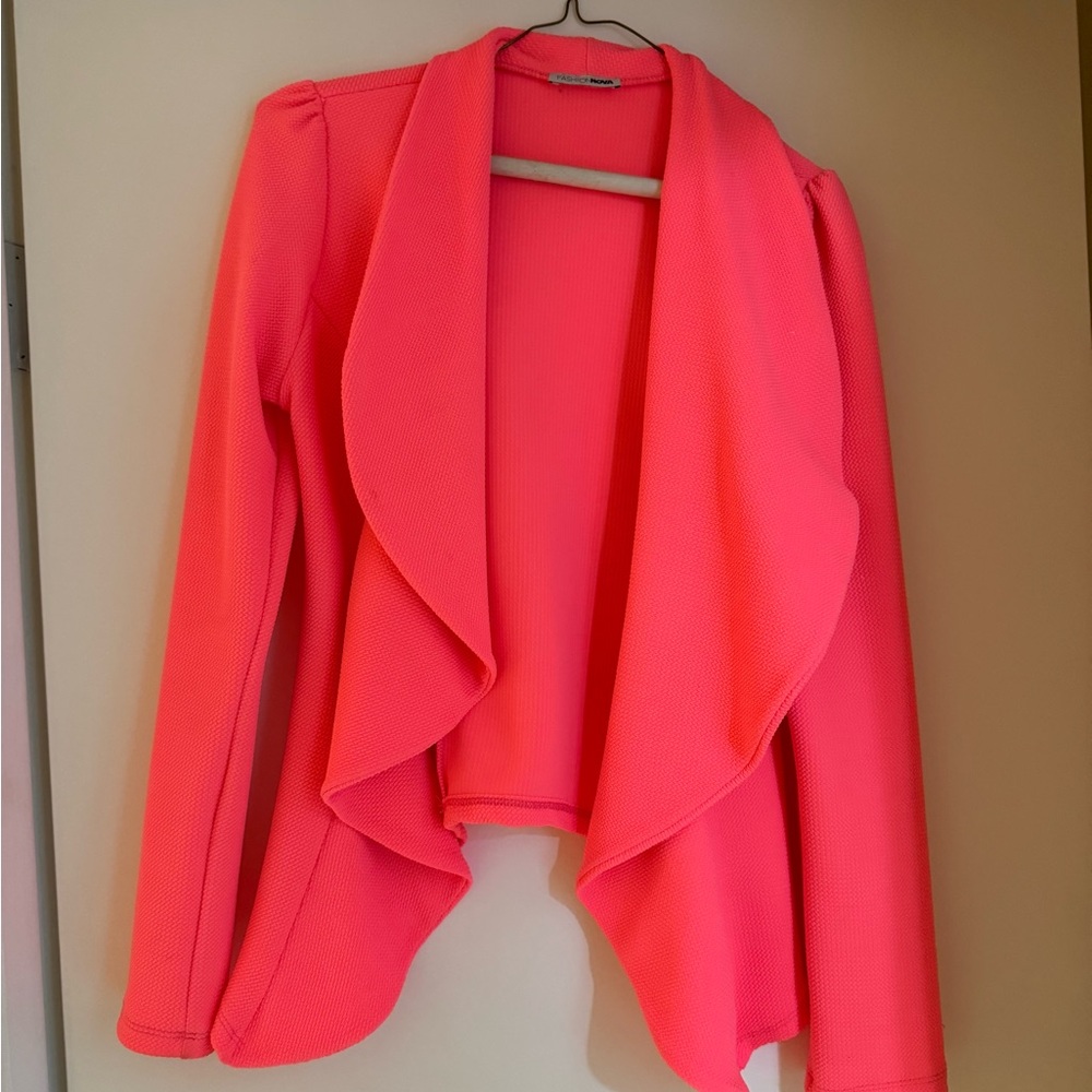 ASOS Hot Pink Draped Blazer Jacket
